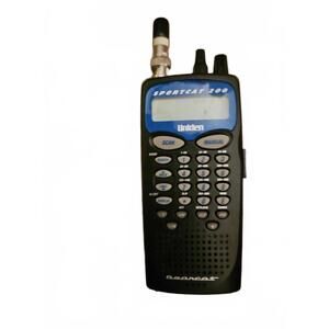 UNIDEN Sportcat 200 Portable Scanner, 2 Headphones, accessories, case- works EUC